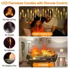 Autres fournitures de fête d'événement 122436 pièces bougies flottantes avec baguette magique à distance LED bougie suspendue sans flamme lumière clignotante Halloween décoration de la maison 230808