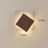 Lampada da parete moderna 7W LED semplice rotondo balcone ingresso TV sfondo rotante decorazione comodino camera da letto