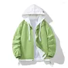 Herrjackor vår överdimensionerade huva jacka män zip up baggy coat mode koreanska streetwear vindbrytare ytterkläder kläder toppar man plus plus plus plus plus plus plus plus plus