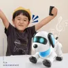 Electric/RC Animals Intelligent Remote Voice Control Programmering Stunt Robot Dog Toy Voice Control Programmerbar Touch-Sense Music Dancing Toy White 230808