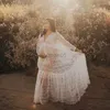 Maternity Dresses See Through Lace Maternity Photo Shoot Long Dresses Boho Pregnancy Lace Dresses HKD230808