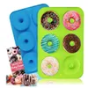 Assadeira de silicone para rosquinhas de pastelaria Forma de silicone para rosquinhas Faça você mesmo bolo Bagels de chocolate Sobremesa Ferramentas de panificação GC2243