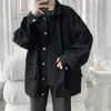 Jaquetas masculinas jaquetas masculinas oversized coreano moda carga bombardeiro 2024 y2k bolsos varsity casacos japonês streetwear preto