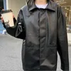 Women's Leather Faux Casual Black Jacket Women Korean Thin Loose Moto Female 2022 Spring Fashion Streetwear Lady Outerwear Biker Coats HKD230808