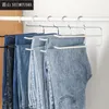 Hangers Racks Shimoyama 5 10st Non Slip Pant Trouser Closet Organizer förvaring för jeans Space Spara Open Ended Double Pants Hanger 230808