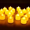 Candles 122448Pcs Flameless LED Lights Battery Powered Tealight Romantic Tea for Birthday Party Wedding Decorations 230808