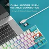 XVX M61 60% clavier mécanique thème de la mer de corail ensemble de clavier Gamer ultra-compact sans fil RGB rétro-éclairé pour PC Gamer Gateron Switch HKD230808