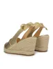 Платье обуви клинья сандалии для женщин мода с закрытой повязкой на пальцах ноги Стильное лето