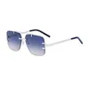 Óculos de sol moda retrô de metal caixa de direção com design de marca óculos de sol UV400 resistente a UV