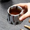 Tazze Piattini Giapponese Creativo Retrò Tazza da tè in ceramica Tazza da caffè Ceramica ruvida Latte Pull Fiore Porcellana 1PC