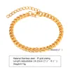 Charm-Armbänder Vnox Basic Herren Cuban Twist Rope Chain 123 Stück in einem Set Goldfarbe Edelstahl Figaro Weizenglieder 230807