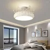 Plafonniers Couronne Led Lustre Lampes Suspendues Pour Enfants Chambre Éclairage Intérieur Or Design Moderne Dimmable Luminaire