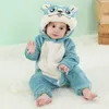 Cosplay Baby Rompers Winter Kigurumi Cat Costumes For Girls Boys Toddler Animal Jumpsuit Infant Clothes Pyjamas Kids Overalls ropa bebes 230808