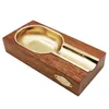 Cigar Ashtray Solid Wood Creative Personality Large Smoke Trough Household European Ashtray Cigar Accessories HKD230808