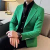 Herrenanzüge 2023 High-End Handsome Boutique Vier Farben Heller Einknopfanzug Elastischer Stoff Host-Jacke