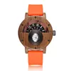 Wristwatches Wood Watch Top Men's Quartz Wristwatch Fashion Business Clock Engraved Watches Great Birthday Gift 2023