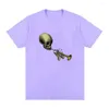 Men's T Shirts Funny Spooky Skeltal Trumpet Tshirt Male Vintage High Quality T-shirt Summer Men Women Fashion Pure Cotton Crewneck Short