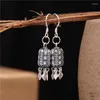 Boucles d'oreilles créoles véritable S925 en argent Sterling Vintage évidé gland lanterne femmes MeibaPJ exquis fête bijoux