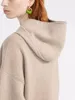Femmes vestes 2023 hiver Double fermeture éclair laine à capuche pull dames à manches longues mode Cardigan décontracté Simple veste haut