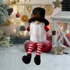 Gnomo di Natale Figurine Babbo Natale Pupazzo di neve Alce Gnomo Ornamento Gnomo di peluche Decorazioni per la festa di Natale Regalo per bambini L230620