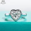 Alyans Anujewel 3ct Kalp Kesme D Renk Nişan Çember Çember Halkası Gra 925 Sterling Gümüş Kadın Mücevher Toptan 230808