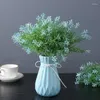 Fleurs décoratives fleur artificielle sept points grain de riz herbe maison arrangement avec boutique mariage faux