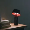 Modern Rechargeable touch dimming table light Nordic Designer Bicoca LED Desk lights study bedside home decor LED Mushroom light HKD230808