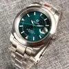 Bilek saatleri 36mm 39mm otomatik izle erkek örümcek web kadran japonya nh35 movt yeşil el 904L bileklik slayt kayma kilit fırça çerçevesi