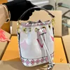 Nano Woman Bucket Bags Mini Designer-Handtaschen mit Buchstaben-Blumenmuster Umhängetaschen 16 cm Geldbörsen Luxus-Umhängetasche 9 Arten Exquisit