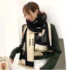 Winter warmer Kaschmir-Schal, Designer-Schal für Damen, modisch, klassisch, für Damen, imitiert Kaschmirwolle, langer Schal, 65 x 180 cm