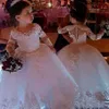 Bloem Meisjes Jurken Tulle Lace Top Spaghetti Formele Kinderkleding Voor Feest Peuter Gowns290G