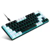 Clavier mécanique à fil 68 touches rétro-éclairage bleu Injections bicolores Keycaps HKD230808