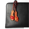 신발 부품 액세서리 패션 디자이너 Pu Faux Leather Boot Horseshoe Keychain 펜던트 여성 숙녀 가방 매력 장식 선물 H1126 드로
