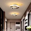 Ceiling Lights Creative Spiral LED Light Black White Lustre Decor For Living Room Kitchen Lamps Bedroom Dining Table Lighting Corridor