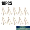 10st/set Top Wood Mini Easel Stands Table Card Stand Holder Small Picture Display Stand for Home Party Wedding Decoration