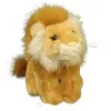 Cute African Lion Plush Toys Simulated Lion King Doll Zoo Scenic Area Souvenir Children's Birthday Gift