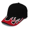 Ball Caps Flame Design Sports Sports Cap Hat 6 Panel Sports Cring Structed Baseball Cap Men J230807