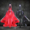 ElectricRC Самолет RC Su57 24G со светодиодными фонарями пульт дистанционного управления модели модели Glider EPP Foam Toys Airplane for Kids Gifts 230826