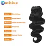 Clip en dentelle dans les cheveux humains vague de corps brésilienne 8 pièces ensemble couleur noire naturelle Ins 8 26 pouces 120G 230807