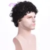 Parrucche Cosplay Parrucca sintetica per uomo Nero naturale Capelli ricci crespi corti Parrucche da uomo Stile di moda Taglia regolabile Parrucche traspiranti Uomo 230807