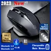 Souris 2023 souris de bureau d'affaires Bluetooth sans fil ergonomique optique silencieuse 50 pour PC 230808