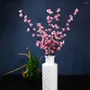 Dekorativa blommor 5 PCS Artificial Plum Blossom Wintersweet Long Stem Plastic Home El Office Wedding Party Garden Decor 27.5 '' Hög