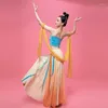 Stage Wear 2023 Women Oriental Belly Dance Costume 3-piece Set 520° Big Swing Skirt And Tank Top Strapless Silk Scarf Classical Dancewear