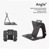 携帯電話マウントホルダー500pcs / lot hi-Quality Plastic Portable foldable Card Tablet Stand Holder for FHone Table PC / Bobbin Win Dhpav