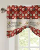 Curtain Christmas Light Ball Decoration Window Living Room Kitchen Cabinet Tie-up Valance Rod Pocket