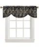 Curtain Flowers Leaves Carpet Window Living Room Kitchen Cabinet Tie-up Valance Rod Pocket