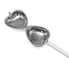 Stainless Steel Tea Strainers Heart Shape Tea Infuser Spice Tea Clips Herbal Filter Teaware Accessories Kitchen Tools