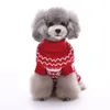 Chien vêtements pull de noël avec chapeau pour chiens chats hiver chaud tricots vêtements chiot chaton tricoté mignon animal de compagnie