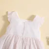 Vestidos de menina Ma baby 0-24 bulan balita bayi perempuan gaun putri kain Tule untuk pesta ulang anak perempuan musim panas