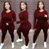 Women's Two Piece Pants Lemon Gina Elegant Winter Spring Long Sleeve Tee Tops And Legging Matching 2 Set Outfit Sweatsuit